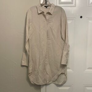 J. Crew Women's Cream Shirt Dress